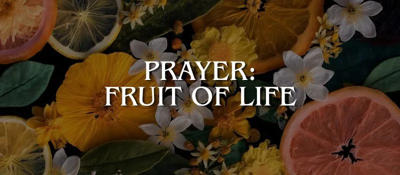 Prayer: Fruit of Life