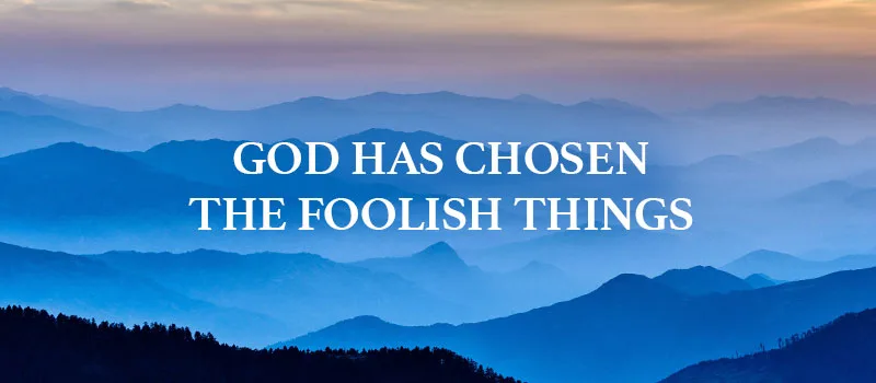 God has chosen the foolish things