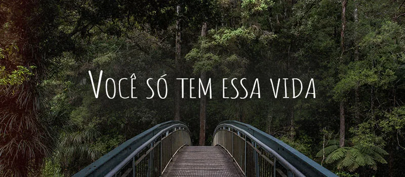 Você só tem essa vida