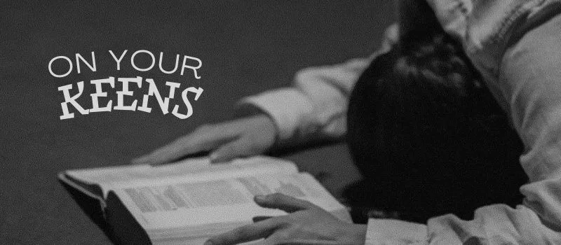 On your knees