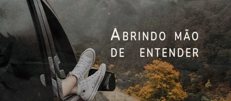 Abrindo mão de entender
